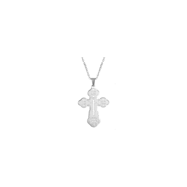 Silver Stainless Steel Cross