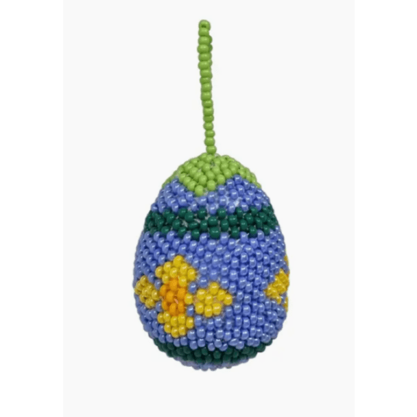 Beaded Egg Ornament
