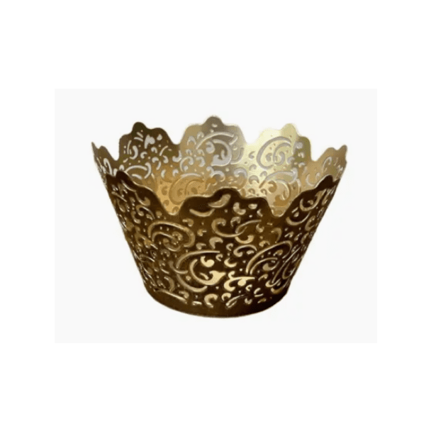 Carved (metal) Candle Holder