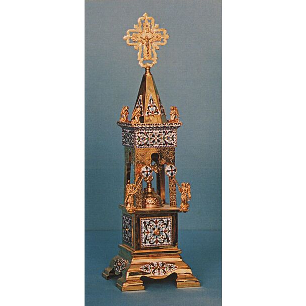 Gold-plated and enameled tabernacle - SPECIAL ORDER!