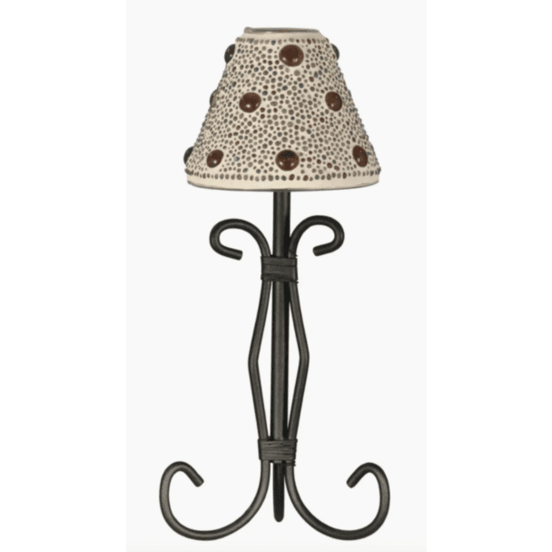 Beaded Jeweled Mosaic Art Votive Candle Holder